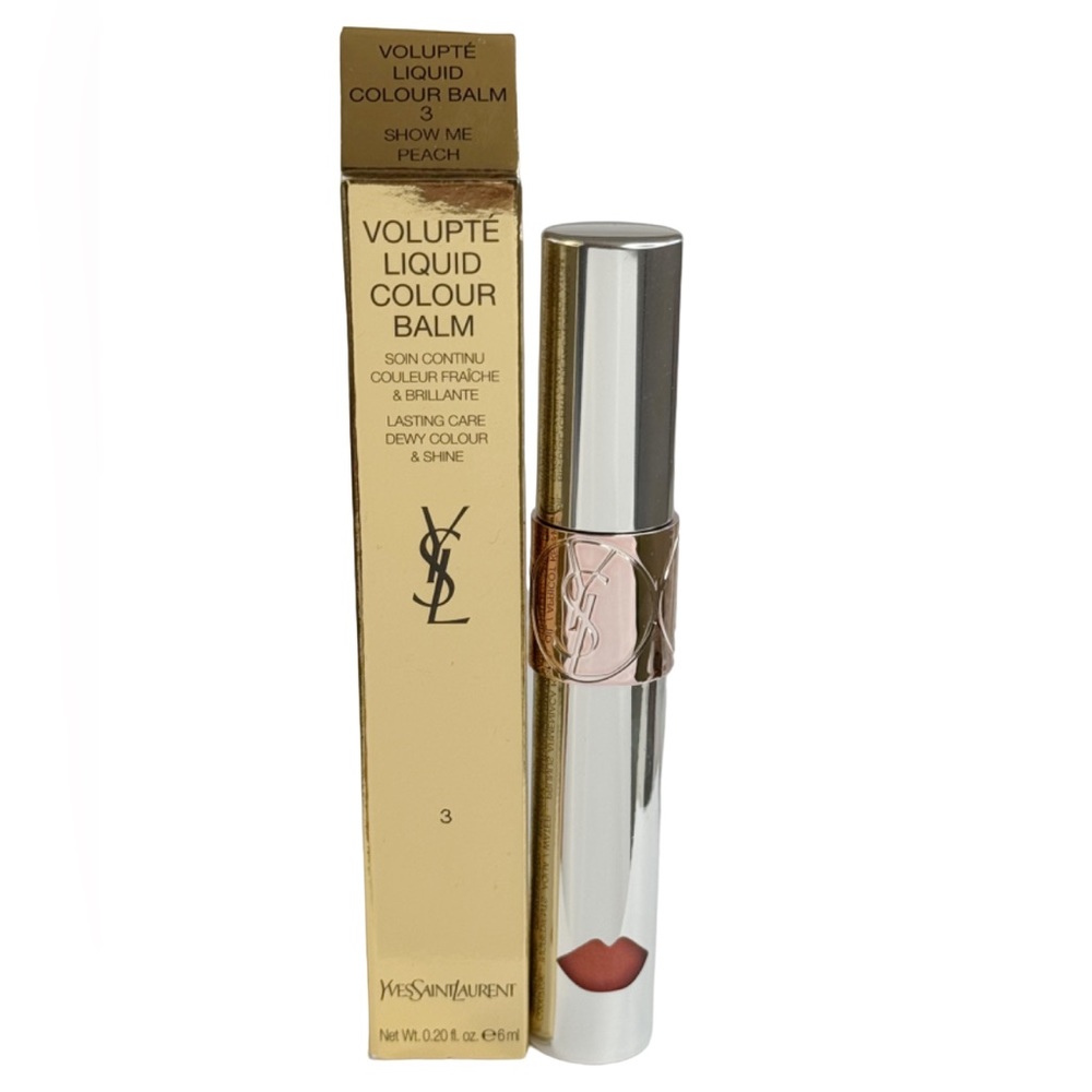 YSL Volupte Liquid Colour Balm 3 Show Me Peach